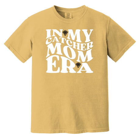 In My Catcher Mom Era Heavyweight T-Shirt - Mustard