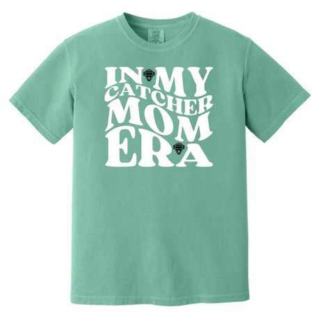 In My Catcher Mom Era Heavyweight T-Shirt - Seafoam