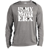 In My Catcher Mom Era Unisex Colorblock Performance Long Sleeve T-Shirt - Vintage Heather/Black