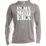 In My Catcher Mom Era Unisex Colorblock Performance Long Sleeve T-Shirt - Vintage Heather/White
