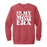 In My Catcher Mom Era Unisex Crewneck Sweatshirt - Crimson