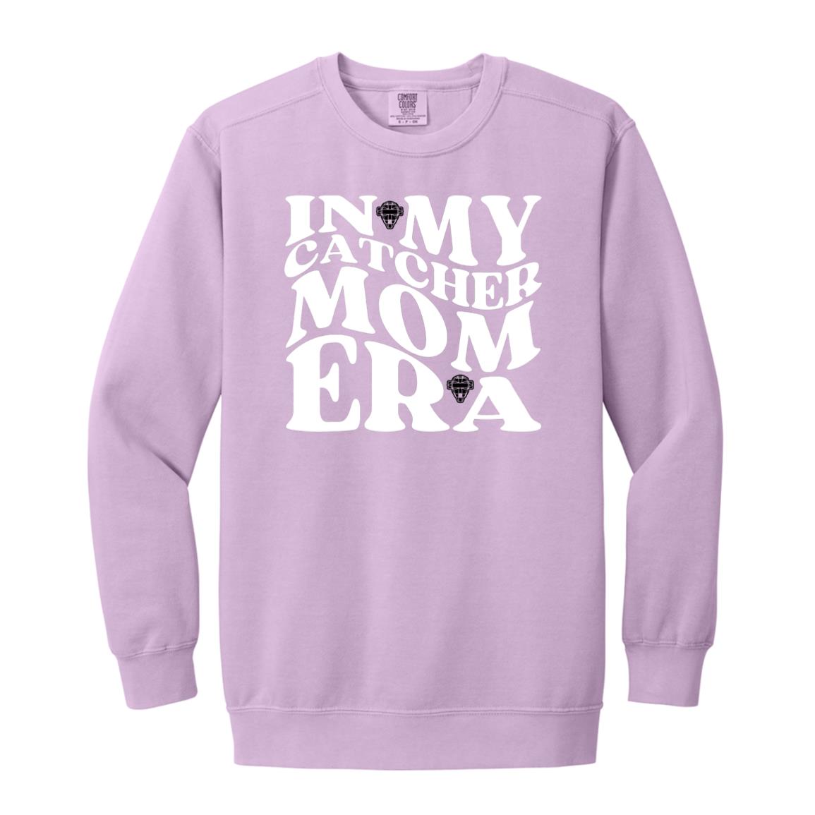 In My Catcher Mom Era Unisex Crewneck Sweatshirt - Orchid