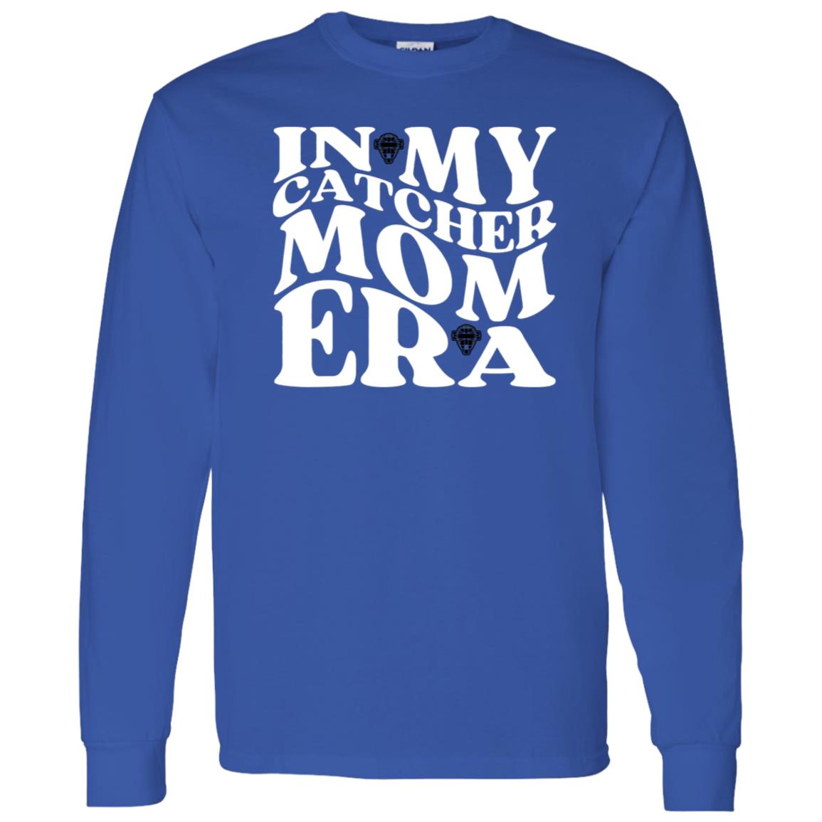 In My Catcher Mom Era Unisex Long Sleeve T-Shirt - Blue