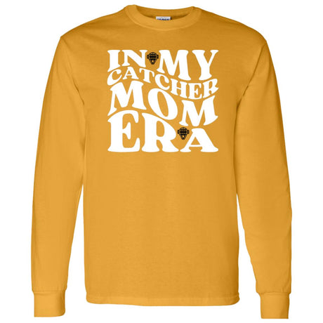 In My Catcher Mom Era Unisex Long Sleeve T-Shirt - Gold