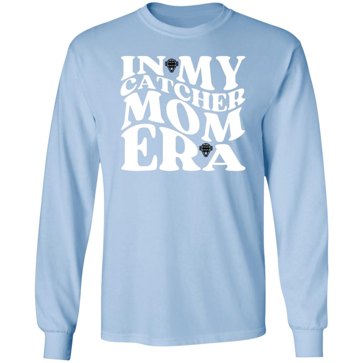 In My Catcher Mom Era Unisex Long Sleeve T-Shirt - Light Blue