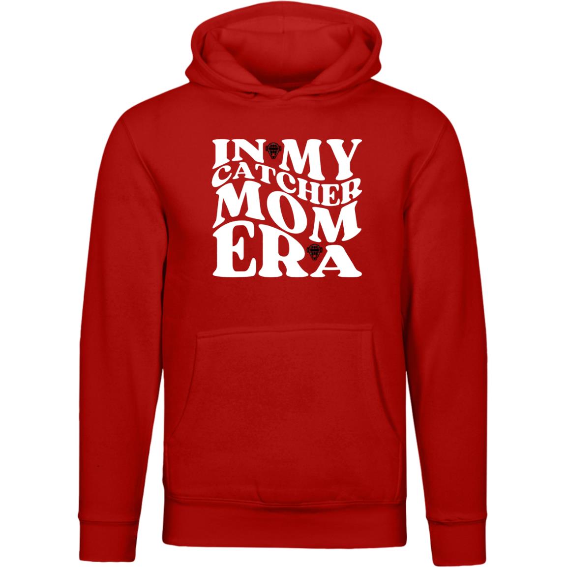 In My Catcher Mom Era Unisex Premium Hoodie - Red