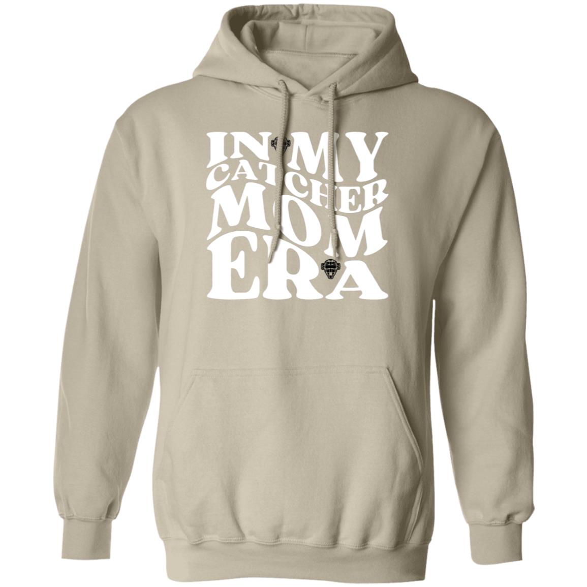 In My Catcher Mom Era Unisex Pullover Hoodie - Sand