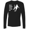 Mind Ya Business Men's Premium Long Sleeve T-Shirt - Black