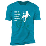 Mind Ya Business Short Sleeve Tee - Aqua