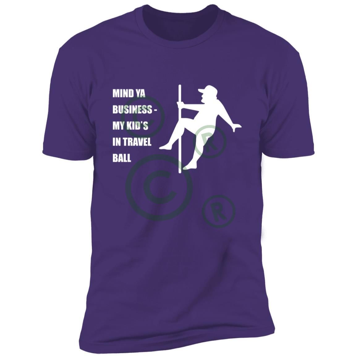 Mind Ya Business Short Sleeve Tee - Purple