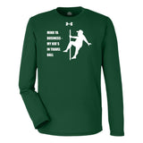 Mind Ya Business Under Armour® Team Tech Long Sleeve T-Shirt - Green