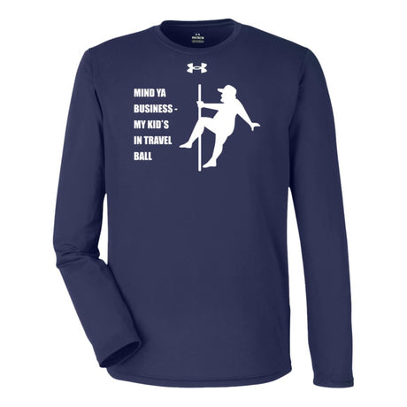 Mind Ya Business Under Armour® Team Tech Long Sleeve T-Shirt - Navy