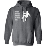 Mind Ya Business Unisex Pullover Hoodie - Charcoal Grey