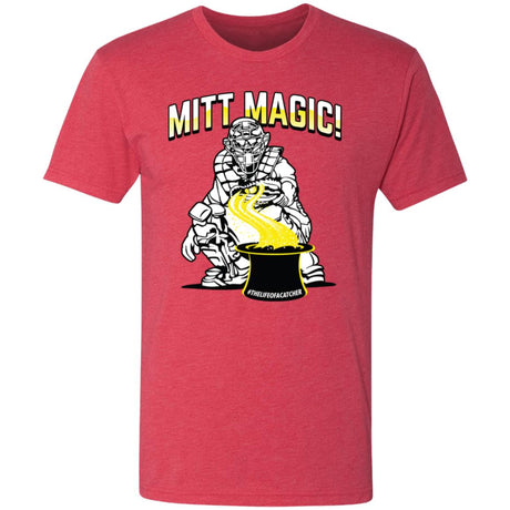 Mitt Magic Men's Triblend T-Shirt - Red