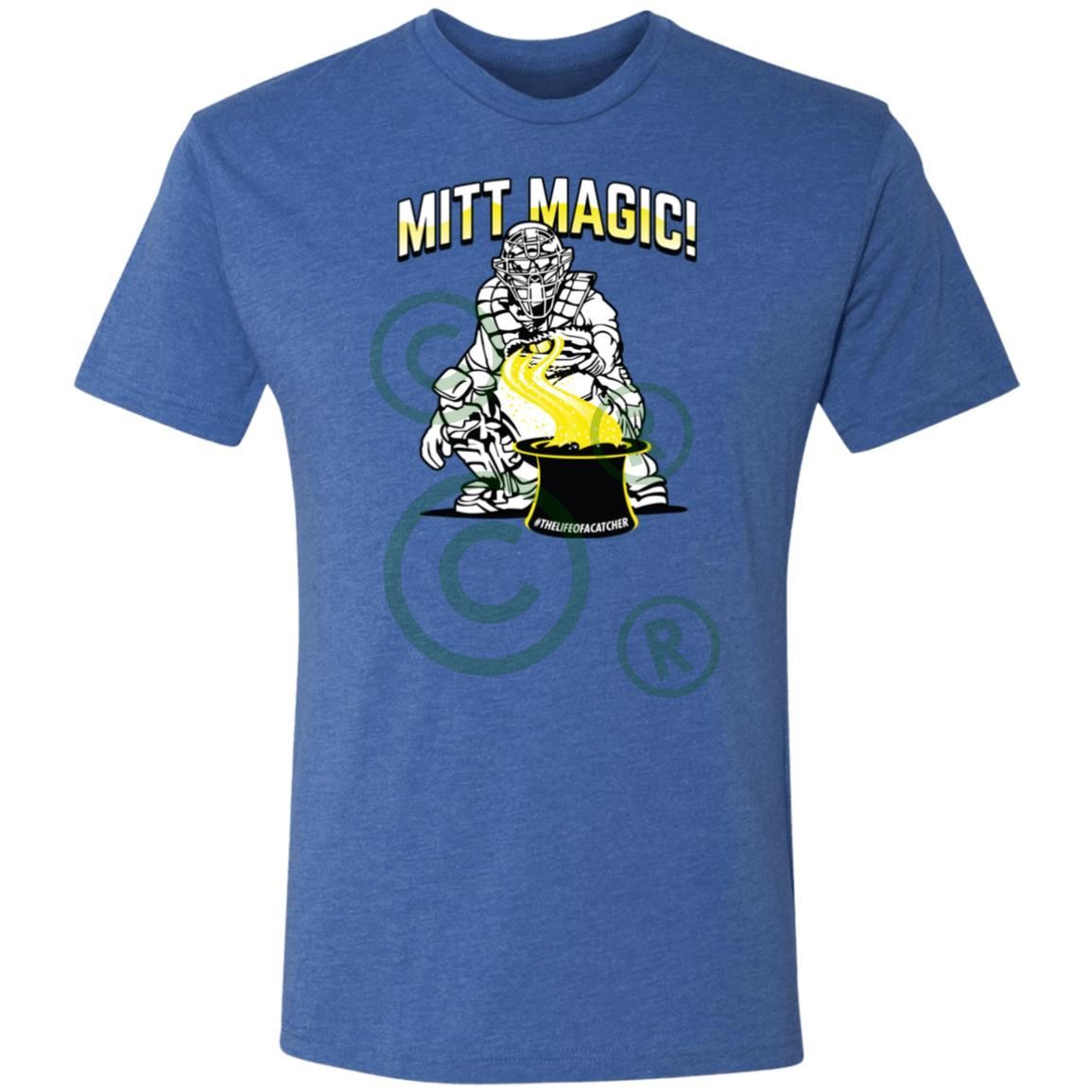 Mitt Magic Men's Triblend T-Shirt - Royal