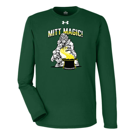 Mitt Magic Under Armour® Team Tech Long Sleeve T-Shirt - Green