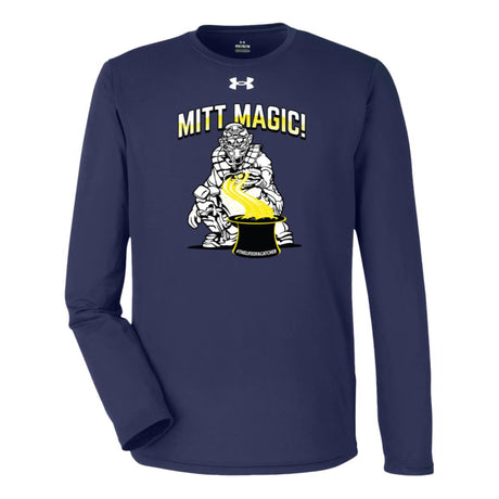 Mitt Magic Under Armour® Team Tech Long Sleeve T-Shirt - Navy