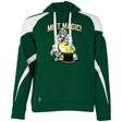 Mitt Magic Unisex Colorblock Fleece Hoodie - Green