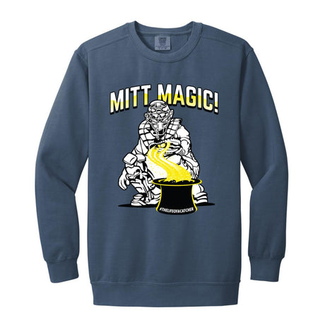Mitt Magic Unisex Crewneck Sweatshirt - Blue Jean