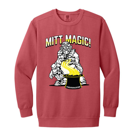 Mitt Magic Unisex Crewneck Sweatshirt - Crimson