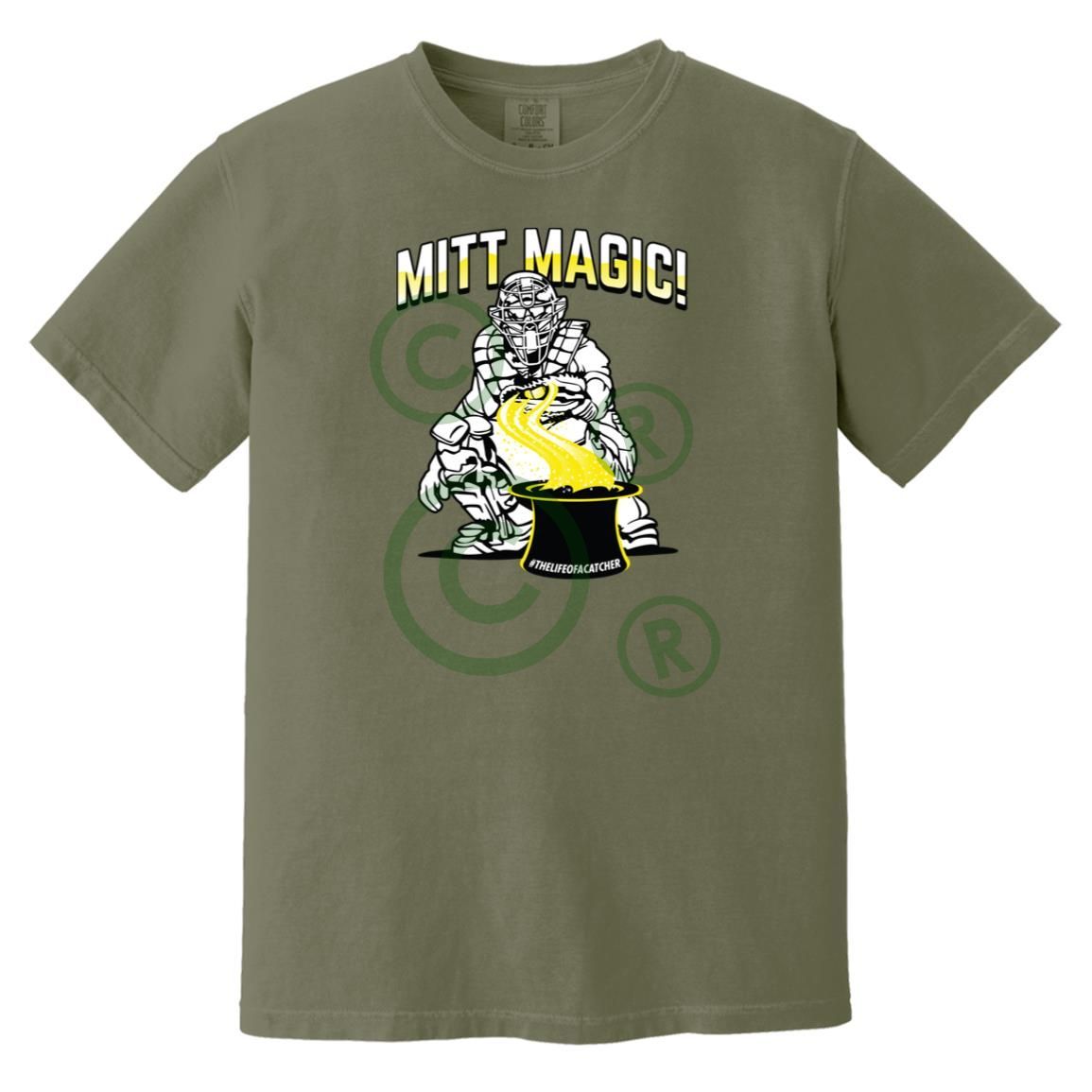 Mitt Magic Unisex Heavyweight T-Shirt - Moss