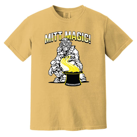 Mitt Magic Unisex Heavyweight T-Shirt -  Mustard