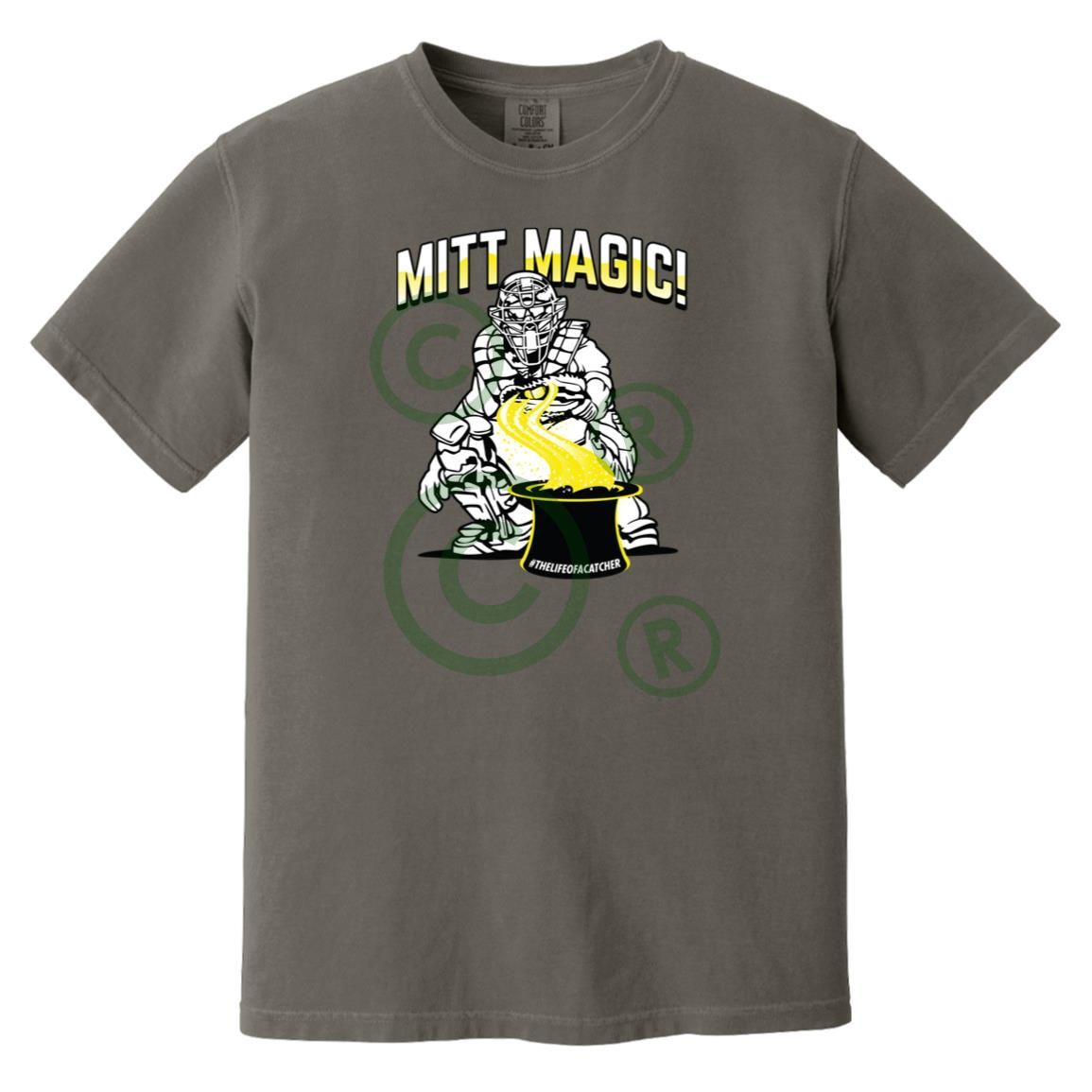 Mitt Magic Unisex Heavyweight T-Shirt. - Pepper