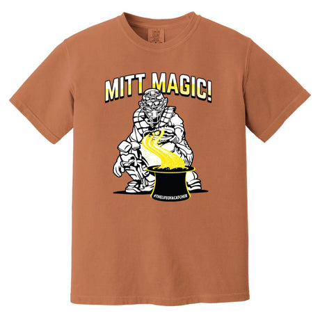 Mitt Magic Unisex Heavyweight T-Shirt - Terracotta
