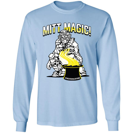 Mitt Magic Unisex Long Sleeve T-Shirt - Light Blue