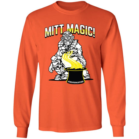 Mitt Magic Unisex Long Sleeve T-Shirt - Orange