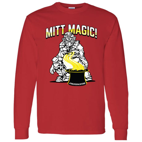 Mitt Magic Unisex Long Sleeve T-Shirt - Red