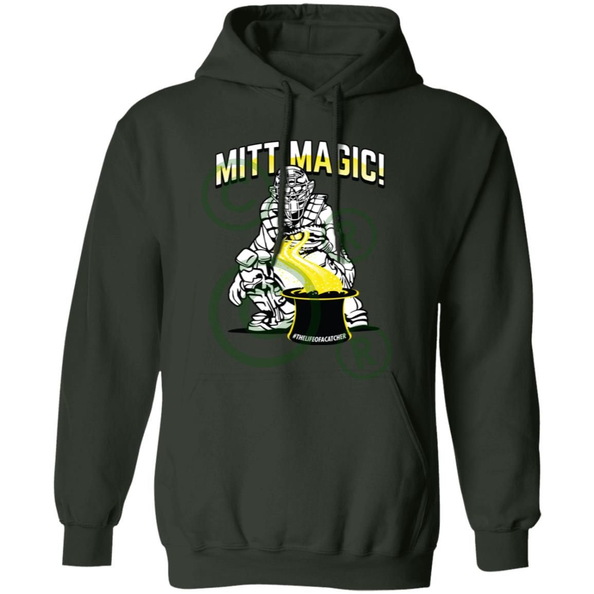 Mitt Magic Unisex Pullover Hoodie - Forest Green