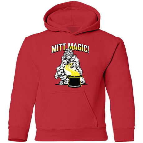 Mitt Magic Youth Pullover Hoodie - Red