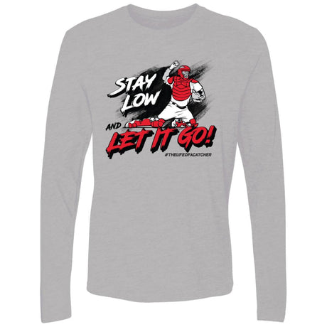 Stay Low & Let It Go Men's Premium Long Sleeve T-Shirt - Grey