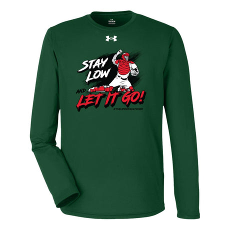 Stay Low & Let It Go Under Armour® Team Tech Long Sleeve T-Shirt - Green