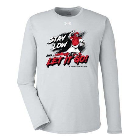 Stay Low & Let It Go Under Armour® Team Tech Long Sleeve T-Shirt - Grey