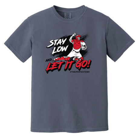 Stay Low & Let It Go Unisex Heavyweight T-Shirt - Denim
