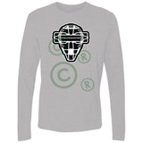 The Catching Guy Logo Mask Men's Premium Long Sleeve T-Shirt - Heather Grey