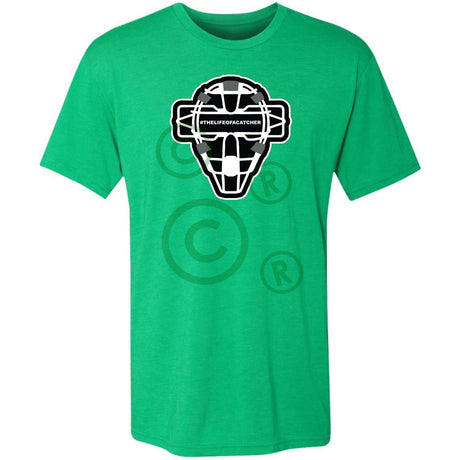 The Catching Guy Logo Mask Men's Triblend T-Shirt - Envy