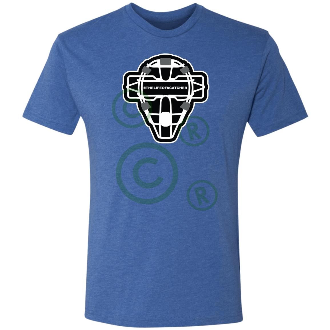 The Catching Guy Logo Mask Men's Triblend T-Shirt - Vintage Royal