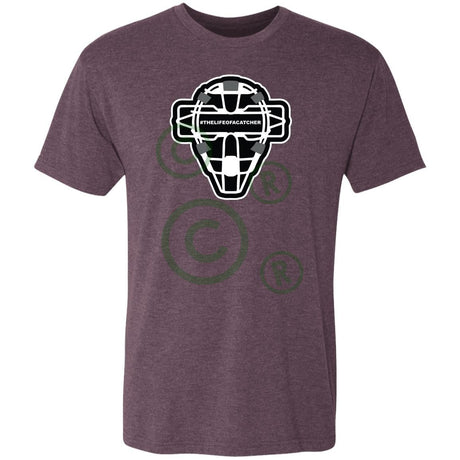 The Catching Guy Logo Mask Men's Triblend T-Shirt - Vintage Purple