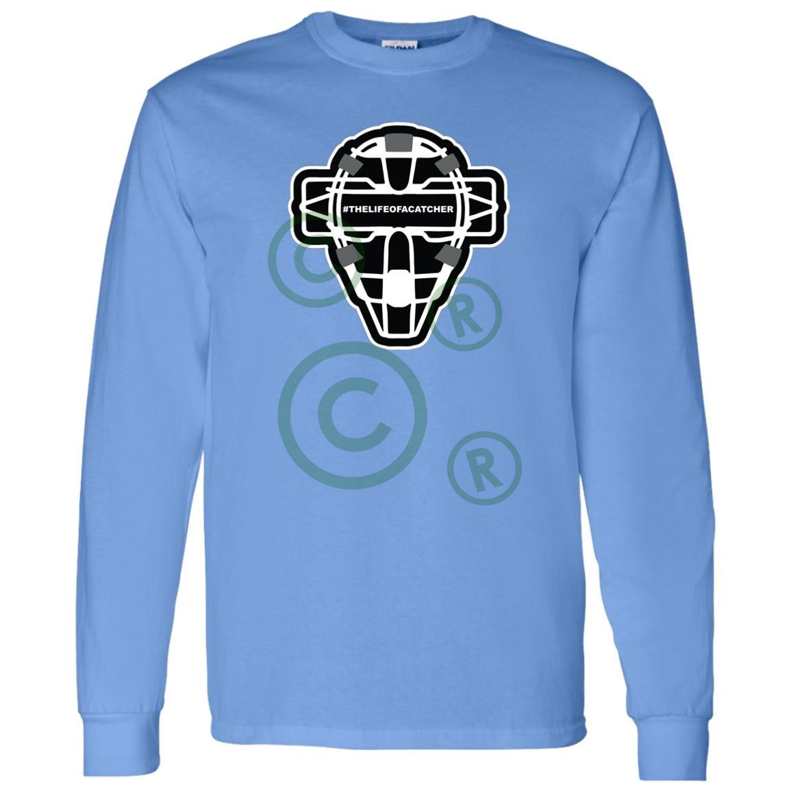 The Catching Guy Logo Mask Unisex Long Sleeve T-Shirt - Carolina Blue