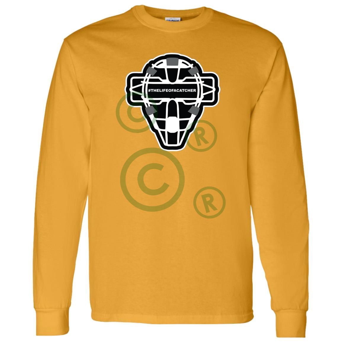 The Catching Guy Logo Mask Unisex Long Sleeve T-Shirt - Gold