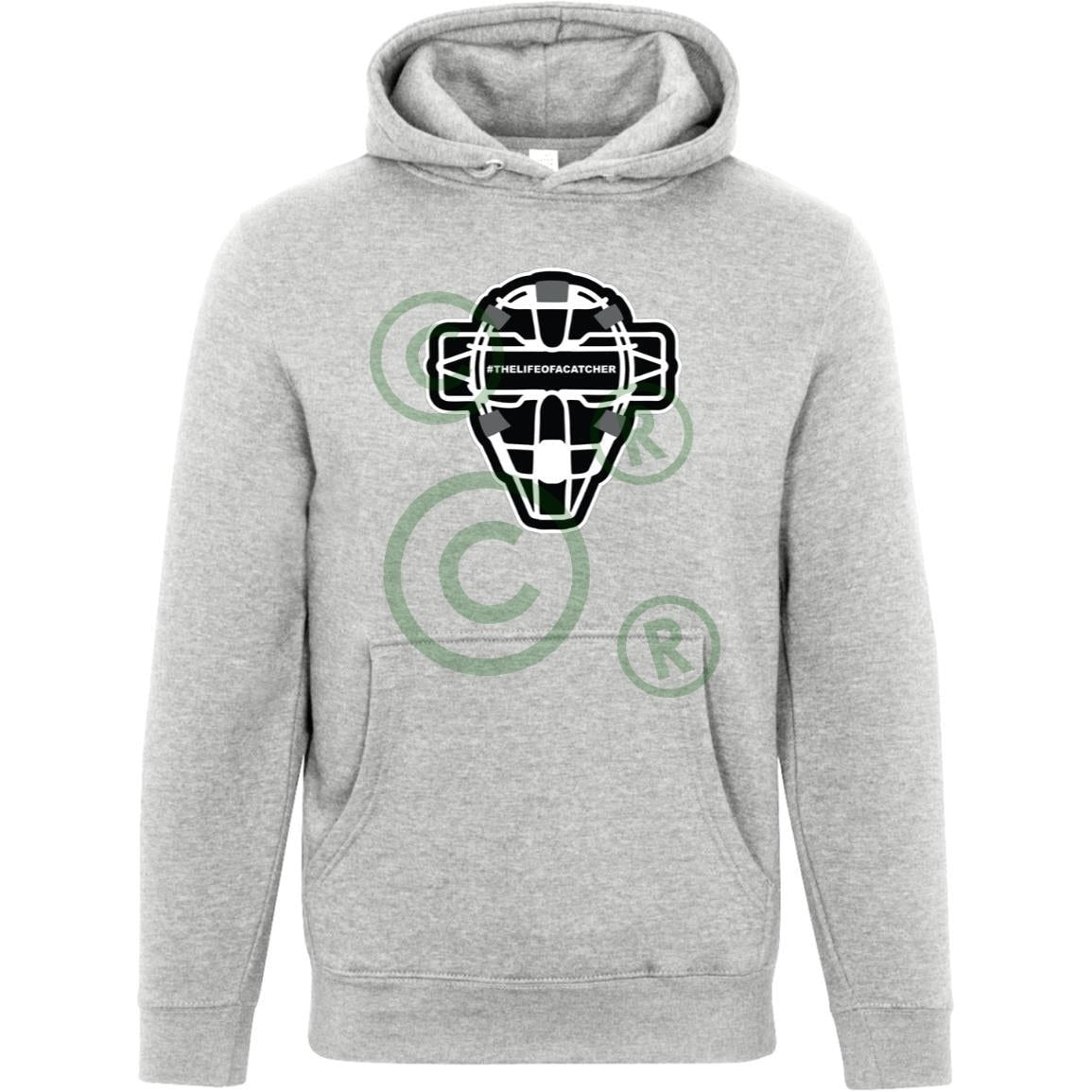 The Catching Guy Logo Mask Unisex Premium Hoodie - Heather Grey