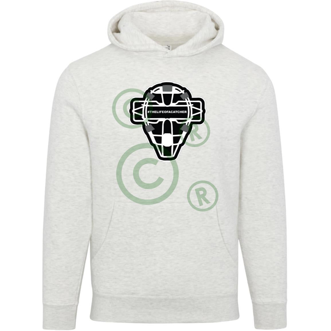 The Catching Guy Logo Mask Unisex Premium Hoodie - Oatmeal