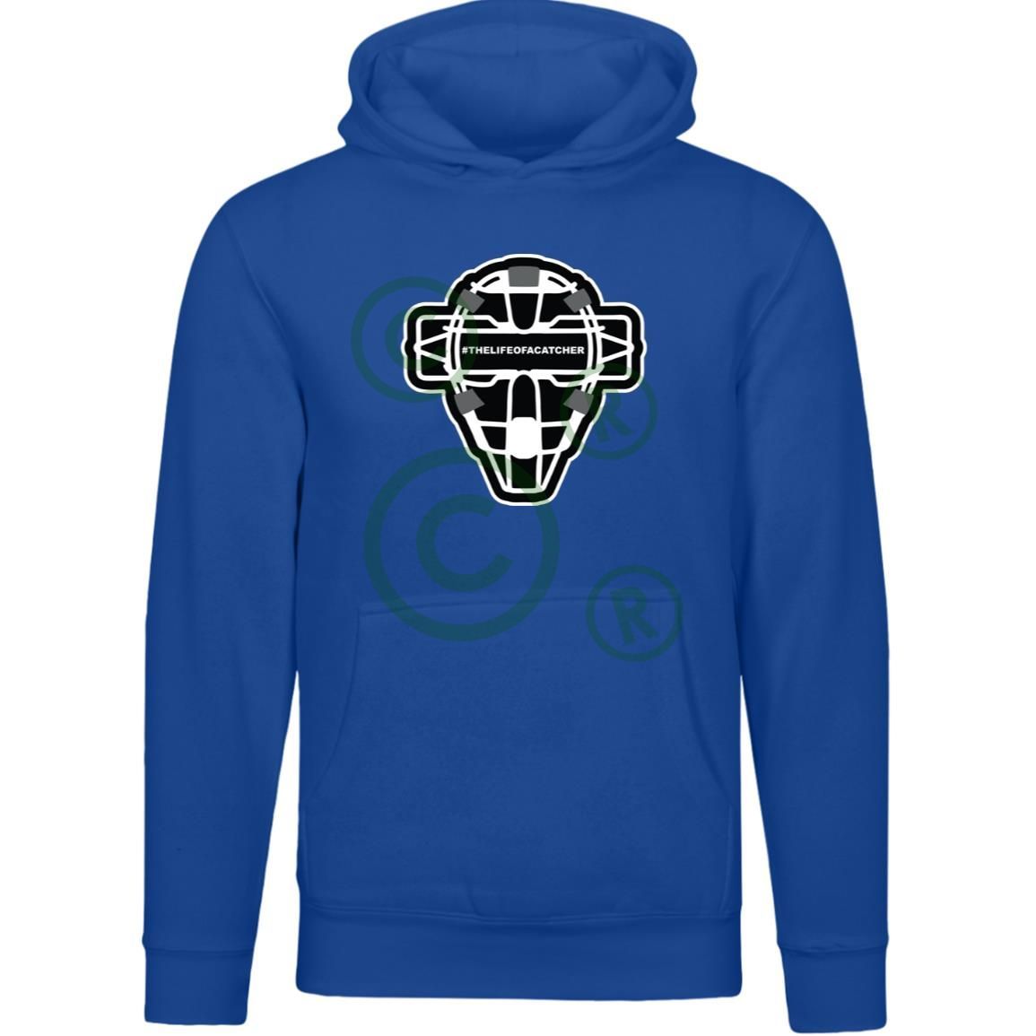 The Catching Guy Logo Mask Unisex Premium Hoodie - Royal