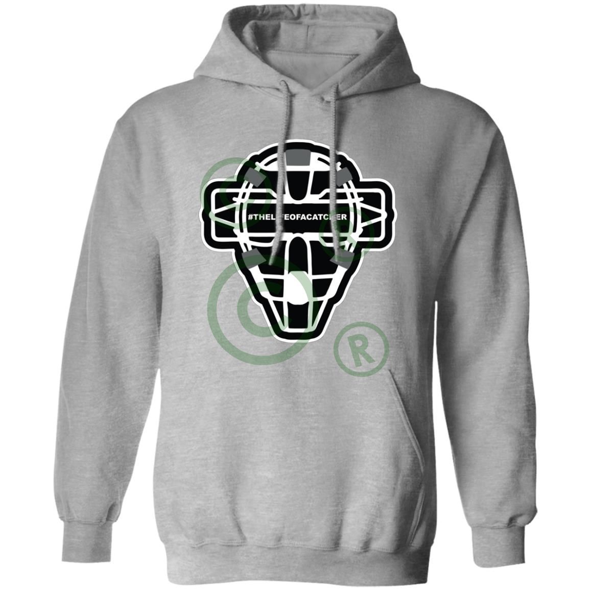 The Catching Guy Logo Mask Unisex Pullover Hoodie - grey