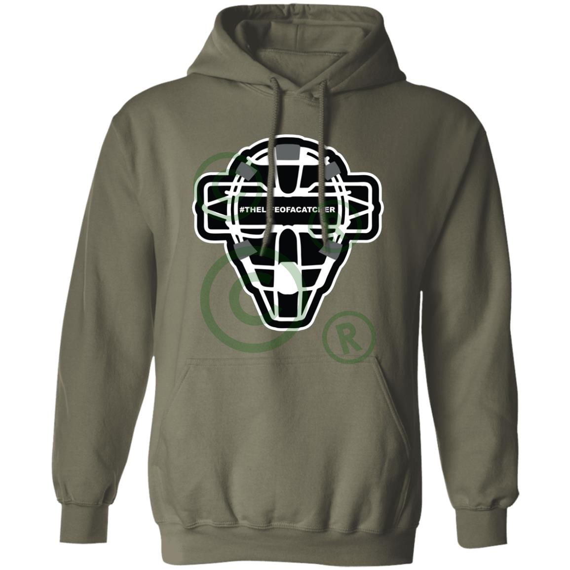 The Catching Guy Logo Mask Unisex Pullover Hoodie - Moss