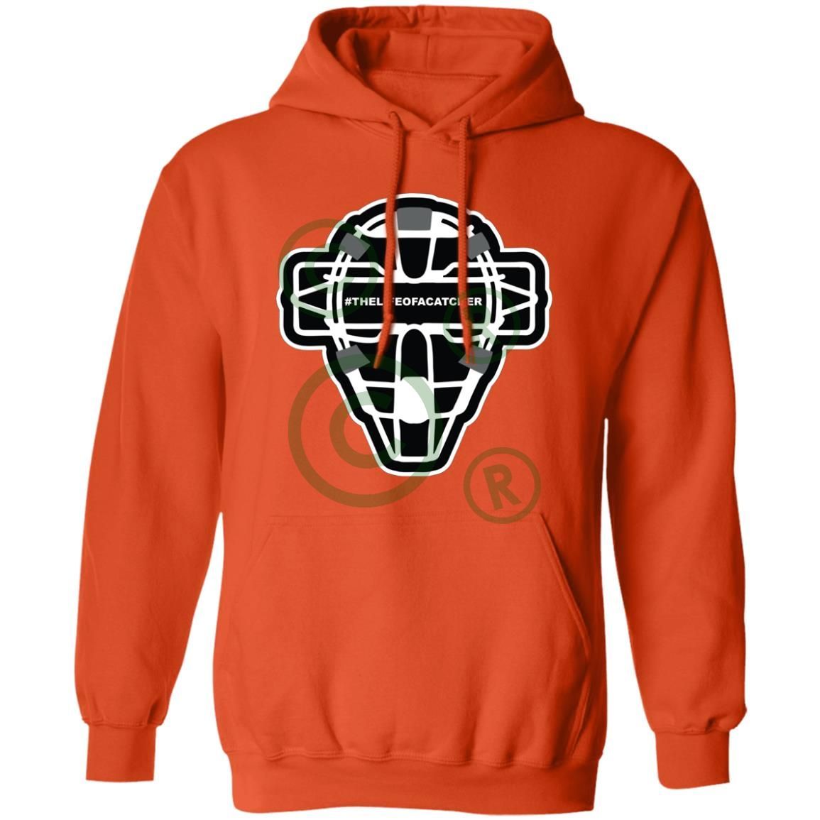 The Catching Guy Logo Mask Unisex Pullover Hoodie - Orange