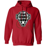 The Catching Guy Logo Mask Unisex Pullover Hoodie - Red